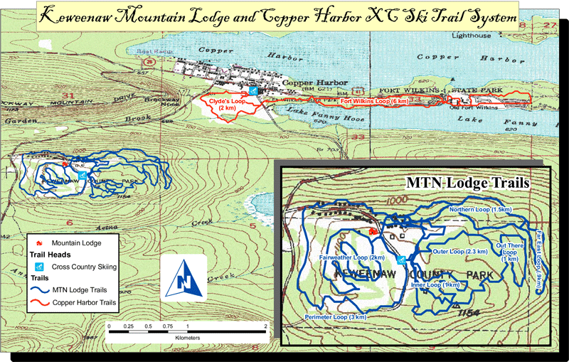 copper harbor ski trail map