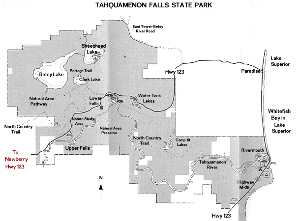 map tahquamenon falls state park
