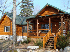 Exterior view of the Calm Waters Cabin