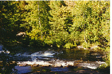 waterfalls at big bay mi, upper peninsula