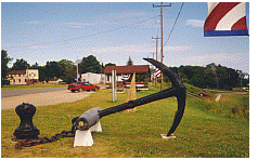 anchor at harbor grand marais michigan