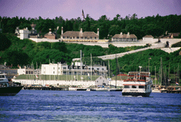 Mackinac island Harbor Lake Huron