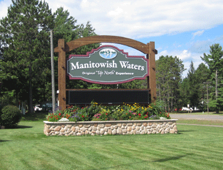 Manitowish Waters sign