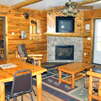 Cabin Fireplace