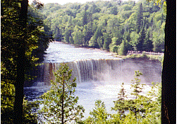 camp at tahquamenon falls upper peninsula mi