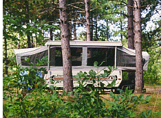 camping at Tahquamenon falls campgrounds